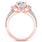 Thistle Cushion Diamond Bridal Set (Lab Grown Igi Cert) rosegold