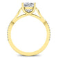 Pavonia Cushion Diamond Bridal Set (Lab Grown Igi Cert) yellowgold