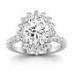 Gazania Oval Diamond Bridal Set (Lab Grown Igi Cert) whitegold