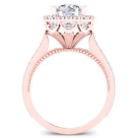 Mawar Round Diamond Bridal Set (Lab Grown Igi Cert) rosegold