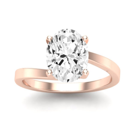 Zinnia Oval Diamond Bridal Set (Lab Grown Igi Cert) rosegold