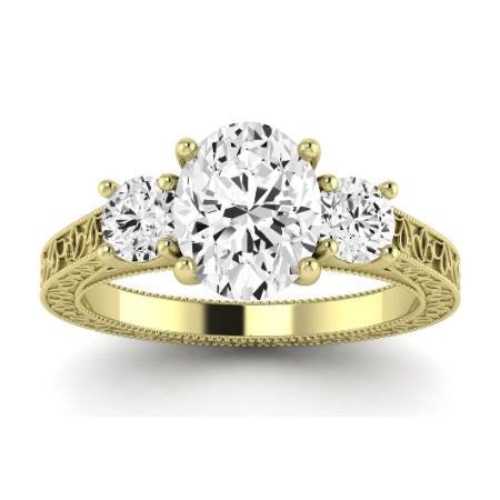 Belladonna Oval Diamond Bridal Set (Lab Grown Igi Cert) yellowgold