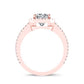 Freesia Cushion Diamond Bridal Set (Lab Grown Igi Cert) rosegold