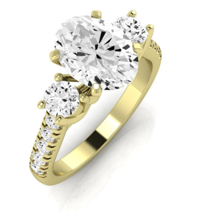 Primrose Oval Diamond Bridal Set (Lab Grown Igi Cert) yellowgold