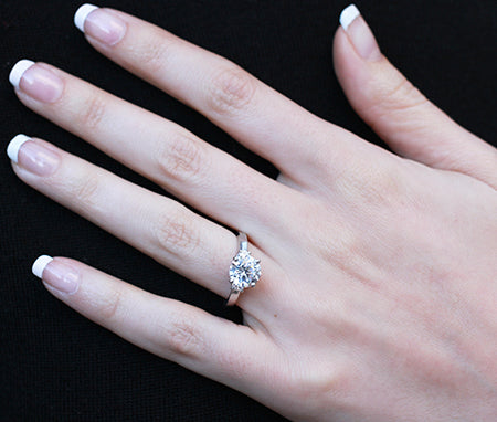 Briar Rose - 1ct Round Diamond Engagement Ring (Lab Grown Igi Cert) whitegold