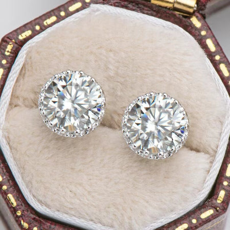 Quinn Diamond Earrings (Clarity Enhanced) whitegold