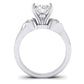 Hibiscus Oval Diamond Bridal Set (Lab Grown Igi Cert) whitegold