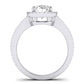 Freesia Oval Diamond Bridal Set (Lab Grown Igi Cert) whitegold