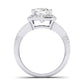 Moonflower Cushion Diamond Bridal Set (Lab Grown Igi Cert) whitegold