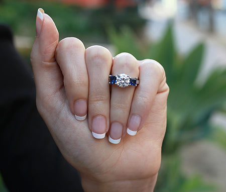 Ilex Round Diamond Engagement Ring (Lab Grown Igi Cert) whitegold