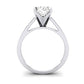 Snowdrop Oval Diamond Bridal Set (Lab Grown Igi Cert) whitegold