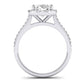 Mallow Oval Diamond Bridal Set (Lab Grown Igi Cert) whitegold