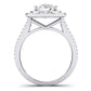 Flora Oval Diamond Bridal Set (Lab Grown Igi Cert) whitegold