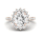 Gazania Oval Diamond Bridal Set (Lab Grown Igi Cert) rosegold