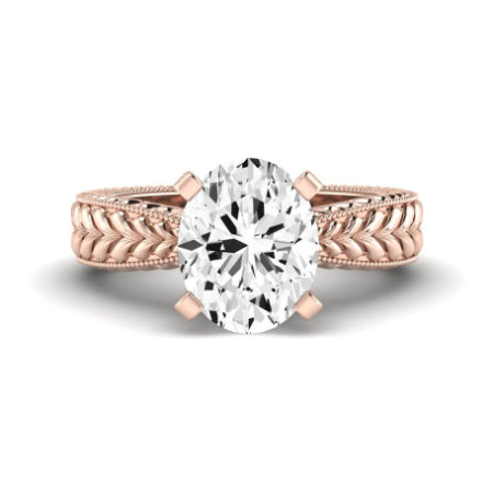 Azalea Oval Diamond Bridal Set (Lab Grown Igi Cert) rosegold