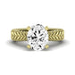 Azalea Oval Diamond Bridal Set (Lab Grown Igi Cert) yellowgold