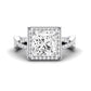 Moonflower Princess Diamond Bridal Set (Lab Grown Igi Cert) whitegold