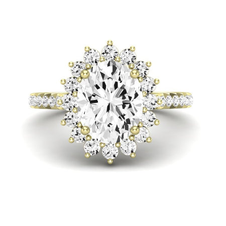 Gazania Oval Diamond Bridal Set (Lab Grown Igi Cert) yellowgold