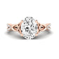 Pavonia Oval Diamond Bridal Set (Lab Grown Igi Cert) rosegold