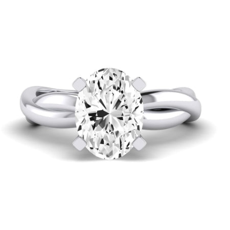 Baneberry Oval Diamond Bridal Set (Lab Grown Igi Cert) whitegold