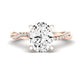 Iris Oval Diamond Bridal Set (Lab Grown Igi Cert) rosegold