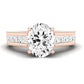 Edelweiss Oval Diamond Bridal Set (Lab Grown Igi Cert) rosegold