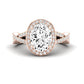 Moonflower Oval Diamond Bridal Set (Lab Grown Igi Cert) rosegold