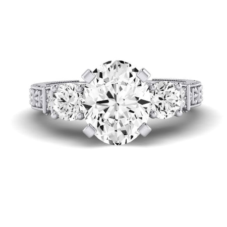 Angelonia Oval Diamond Bridal Set (Lab Grown Igi Cert) whitegold