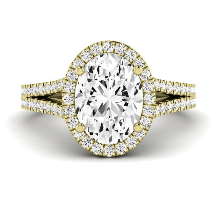 Silene Oval Diamond Bridal Set (Lab Grown Igi Cert) yellowgold