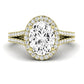 Silene Oval Diamond Bridal Set (Lab Grown Igi Cert) yellowgold