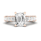Kalina Emerald Diamond Bridal Set (Lab Grown Igi Cert) rosegold