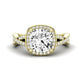 Moonflower Cushion Diamond Bridal Set (Lab Grown Igi Cert) yellowgold