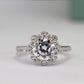 Coralbells Round Diamond Engagement Ring (Lab Grown Igi Cert) whitegold