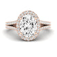 Silene Oval Diamond Bridal Set (Lab Grown Igi Cert) rosegold