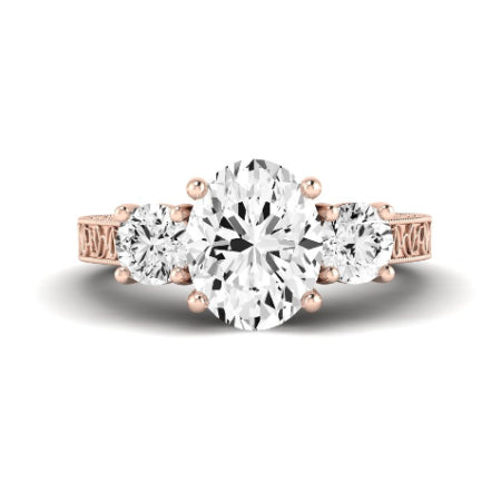 Belladonna Oval Diamond Bridal Set (Lab Grown Igi Cert) rosegold