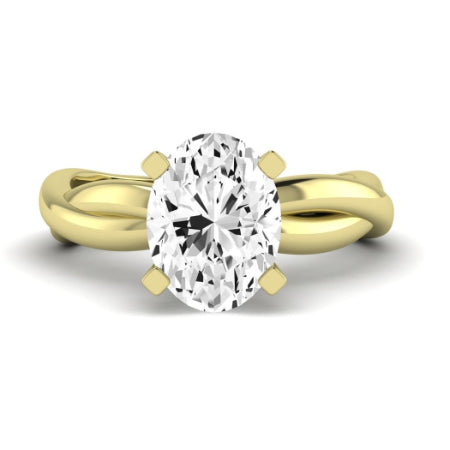 Baneberry Oval Diamond Bridal Set (Lab Grown Igi Cert) yellowgold