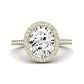 Columbine Oval Diamond Bridal Set (Lab Grown Igi Cert) yellowgold