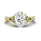 Pavonia Oval Diamond Bridal Set (Lab Grown Igi Cert) yellowgold