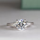 Briar Rose - 1ct Round Diamond Engagement Ring (Lab Grown Igi Cert) whitegold