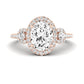 Lunaria Oval Diamond Bridal Set (Lab Grown Igi Cert) rosegold