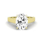 Snowdrop Oval Diamond Bridal Set (Lab Grown Igi Cert) yellowgold