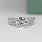 Crocus Round Diamond Engagement Ring (Lab Grown Igi Cert) whitegold