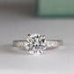 Jessamine Round Diamond Engagement Ring (Lab Grown Igi Cert) whitegold