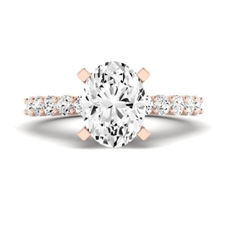 Magnolia Oval Diamond Bridal Set (Lab Grown Igi Cert) rosegold