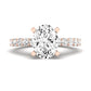 Magnolia Oval Diamond Bridal Set (Lab Grown Igi Cert) rosegold