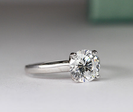 Rosemary Round Diamond Engagement Ring (Lab Grown Igi Cert) whitegold