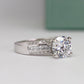 Crocus Round Diamond Engagement Ring (Lab Grown Igi Cert) whitegold