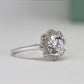 Coralbells Round Diamond Engagement Ring (Lab Grown Igi Cert) whitegold