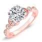 Laurel Round Diamond Engagement Ring (Lab Grown Igi Cert) rosegold