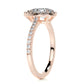 Custom: GIA Certified Pear Diamond Engagement Ring (1ct Center - 1.50ct Total Weight) SI2 H 14K Rose Gold